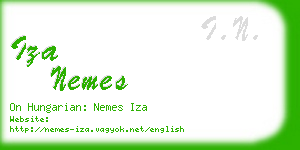 iza nemes business card